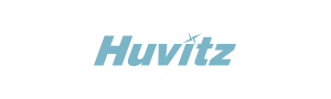 The Huvitz logo in blue.