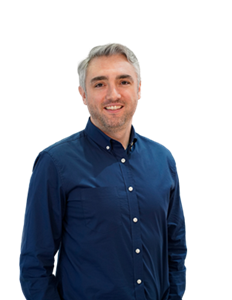 A photo of Fintan Duffy. Fintan has grey hair and is wearing a dark blue shirt.