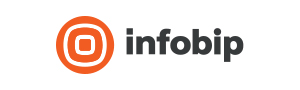 The Infobip logo in grey.