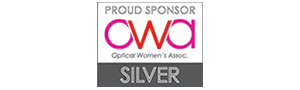 The logo for the Optical Women's Association Silver Sponsorship.