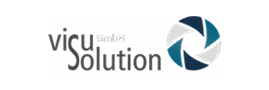 The Visu Solution logo in grey text.