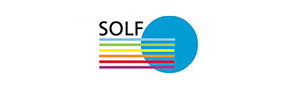 The SOLF logo in black. 