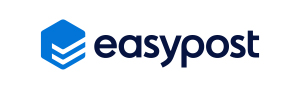 The Easypost logo in dark blue.