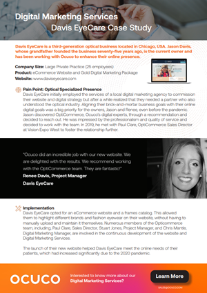 Davis Eyecare Case Study Cover