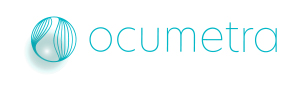 The Ocumetra logo in light blue.