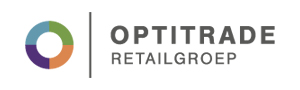 The Optitrade logo in grey. Underneath the logo is 'Retailgroep'.