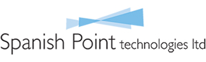 The Spanish Point logo. Written in black to the right is 'technologies ltd'.