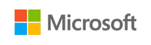 The Microsoft logo.