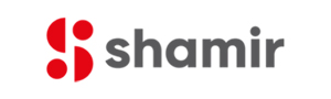The Shamir logo in grey.