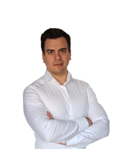 A photo of Alessandro Mazzocchi. He has brown hair and is wearing a white shirt.