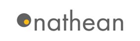 The Nathean logo in grey.