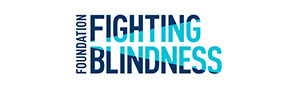 The Fighting Blindness Foundation logo in navy blue.