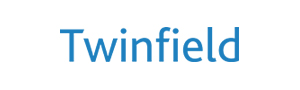 The Twinfield logo in blue.