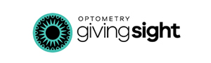 The Optometry Giving Sight logo in black.