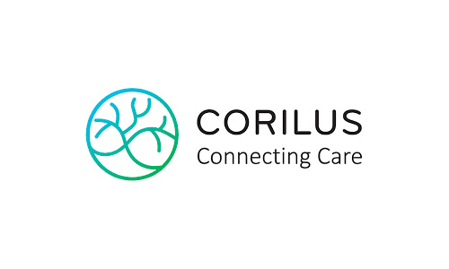 An image of the Corilus logo. 'CORILUS' is written in black with 'Connecting Care' written below it.